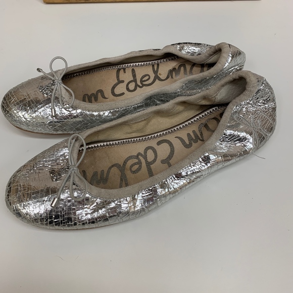 Sam Edelman Shoes - Sam Edelman Felicia Flats Metallic Silver 7